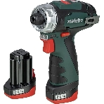 Дрель-шуруповерт аккумуляторная Metabo PowerMaxx BS 600984000, Аккумуляторный, 10,8В, 2 АКБ
