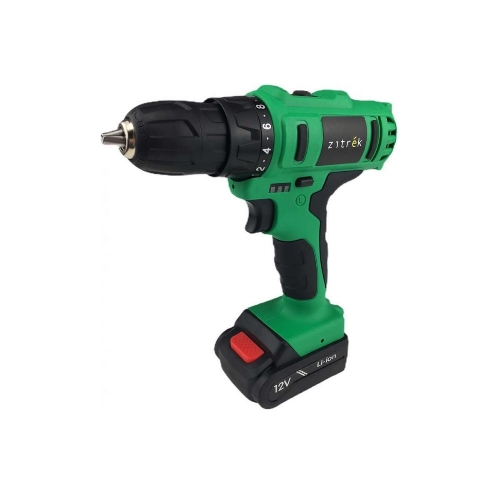 Дрель-шуруповерт Zitrek Greenpower 12-Li 063-4074, 12 В, 1,5 Ач, 32 Нм, щеточный