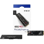 Накопитель SSD Samsung 980 PRO, 1TB, PCIe 4.0 x4, M.2 2280, NVMe, R/W 7000/5000, с радиатором