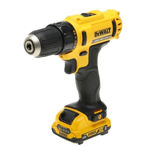 Дрель-шуруповерт DeWalt DCD710D2-QW, 10,8 В, 2 Ач, 24 Нм, щеточный