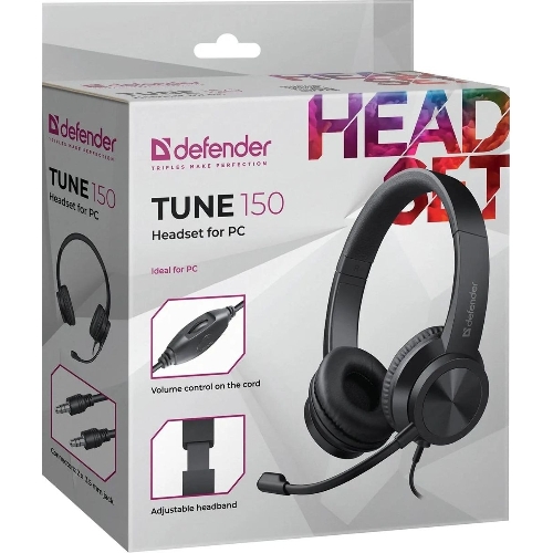 Гарнитура Defender Tune 150 чёрный, проводная