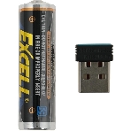 Мышь беспроводная A4Tech Fstyler FG35 серебристый/белый, 2000 dpi, радиоканал, USB, кнопки - 6
