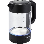 Чайник электрический Hyundai HYK-G7707 1.7л. 2200Вт графит корпус: стекло