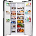 Холодильник Maunfeld MFF177NFB Slim Inverter черный двухкамерный 352/198л морозилка слева, No Frost, Side by Side