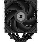 Кулер для процессора PCCooler RT620 Digital BK (250W, 4-pin PWM, LED temp., 157mm, 6x6mm, 2x120мм, 73.32CFM, 34.9dBA, 2200RPM, S: 1851/1700/1200/115X, AM5/AM4, черный)