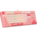 Клавиатура проводная A4Tech Bloody S87 Energy (S87 USB ENERGY PINK) USB розовый