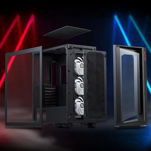 Компьютерный корпус ADATA XPG CRUISERST черный Mid-Tower, Micro-ATX, Mini-ITX, Standard-ATX
