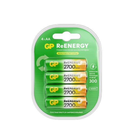 Аккумулятор GP 270AAHCRGY-2CRCB4 AA NiMH 2650mAh (4шт)