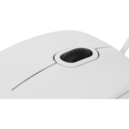 Мышь проводная Logitech B100 белый, 1000 dpi, USB, кнопки - 3