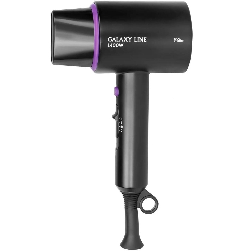 Фен Galaxy Line GL 4346 черный, 1400 Вт, компактный