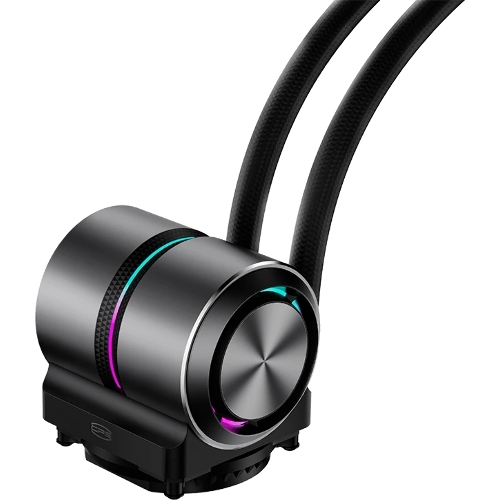Система охлаждения Water Cooling System PCCooler DE360 Pro BK (300W, 360мм, Black, ARGB Pump, Fans: 3x120мм, 86.73CFM, 32dBA, 2200RPM/Pump height 57мм, 28dBA, 3200RPM, Rad thickness 27мм/S: 1851, 1700, 1200, 115X, AM5, AM4, AM3)