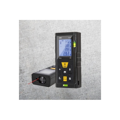 Лазерный дальномер Deli DL4168 (Диапазон измерения 0,05~40м, точность измерения: ±3мм)
