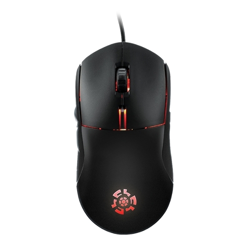 Мышь проводная Qumo UFO M77 черный, 2400 dpi, USB, кнопки - 6