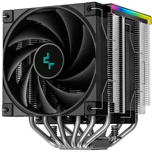 Кулер для процессора DEEPCOOL AK620 DIGITAL SE LGA20XX/1700/1200/115X/AM5/AM4 (9шт/кор, TDP 260W, PWM, DUAL Fan 120мм, 6 тепл. трубок, ARGb, черный) RET (R-AK620-BKADMN-GJD)
