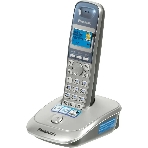 Телефон беспроводной (DECT) Panasonic KX-TG2511RUS (серебристый) АОН, Caller ID,спикерфон на трубке,переход в Эко режим одним нажатием