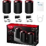 Wi-Fi Mesh-система/AX3000 Wi-Fi 6 Mesh 2.5G Solution 3-Pack, Dual-Band, Chipset MT7981BA+MT7976CN+RTL8221B, 802.11ax/ac/a/b/g/n, 2402Mbps at 5GHz + 574Mbps at 2.4GHz, 2.5G WAN+GE LAN, 5 internal antennas, MU-MIMO, DDNS, Zerotier/Wireguard/OpenVPN/IPSec/L2TP/PPTP VPN, DNS over Cloudflare/Google/Quad9, IPv6, Seamless Roaming, WPA3, TR069/TR098/TR111/TR181,easyMesh R3 Optional, Ver 2.0, Cudy Mesh, Cudy APP