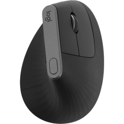 Мышь беспроводная/проводная Logitech MX Vertical графитовый, 4000 dpi, радиоканал, Bluetooth, USB, кнопки - 6