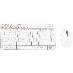 Комплект клавиатура+мышь Logitech MK240 Nano беспроводной, USB, 1000 DPI, белый