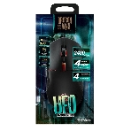 Мышь проводная Qumo UFO M77 черный, 2400 dpi, USB, кнопки - 6
