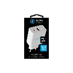 Сетевое зарядное устройство Qumo Energy light (Charger 0052) PD 20W, 2USB, Type-C + QC3.0, белый