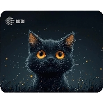 Коврик для мыши Cactus черный Cat 250x200x3мм (CS-MPC-D09S)