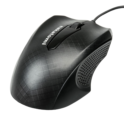 Мышь проводная Nakatomi MON-07U черный, 800 dpi, USB, кнопки - 3