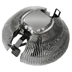 Кулер для процессора PCCooler E80 (65W, 3-pin, 42mm, Al/Cu, -mm, 1x80мм, 29.61CFM, 22dBA, 2000RPM, S: 1851/1700/1200/115X, AM5/AM4, silver, black)