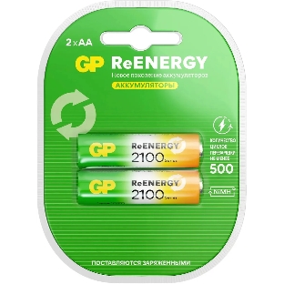 Аккумулятор GP 210AAHCRGY-2CRCB2 AA NiMH 2000mAh (2шт)