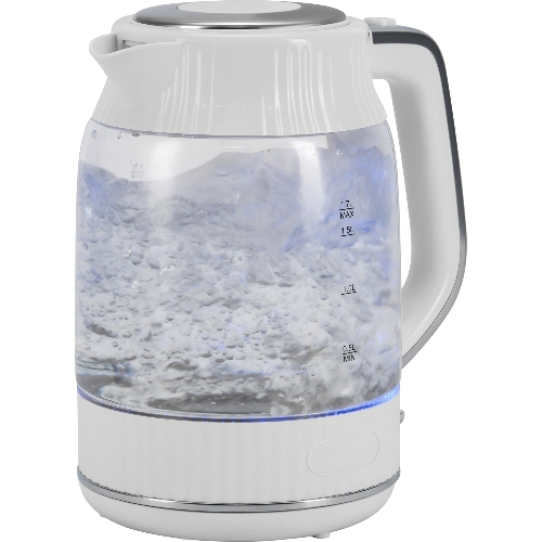 Чайник электрический Vitek VT-WK1059 1.7л. 2200Вт белый корпус: стекло/пластик
