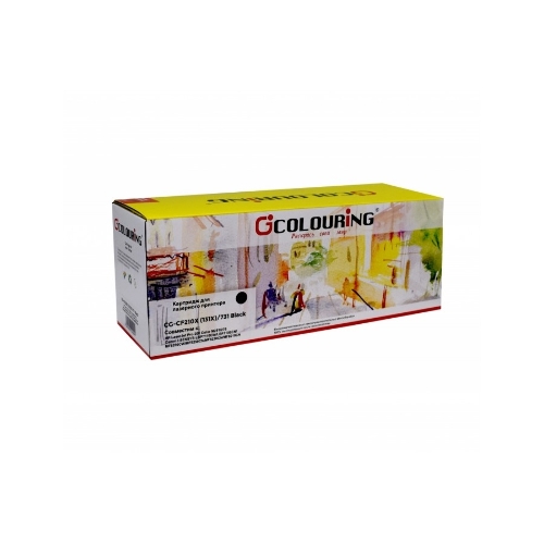 Картридж лазерный Colouring CG-CF210A (131A)/731 черный (1600 копий) для принтеров HP LaserJet Pro 200 Color M251/276 Canon i-SENSYS LBP7110CW/LBP7100CN/MF8280CW/MF8250CN/MF8230CN/MF8210CN