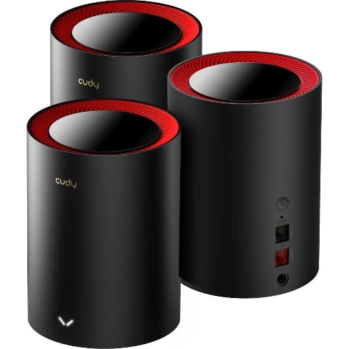Wi-Fi Mesh-система/AX3000 Wi-Fi 6 Mesh 2.5G Solution 3-Pack, Dual-Band, Chipset MT7981BA+MT7976CN+RTL8221B, 802.11ax/ac/a/b/g/n, 2402Mbps at 5GHz + 574Mbps at 2.4GHz, 2.5G WAN+GE LAN, 5 internal antennas, MU-MIMO, DDNS, Zerotier/Wireguard/OpenVPN/IPSec/L2TP/PPTP VPN, DNS over Cloudflare/Google/Quad9, IPv6, Seamless Roaming, WPA3, TR069/TR098/TR111/TR181,easyMesh R3 Optional, Ver 2.0, Cudy Mesh, Cudy APP