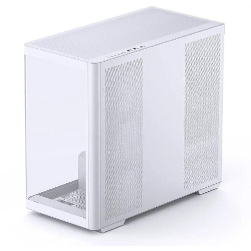 Корпус без блока питания JONSBO D300, Mini-Tower, TG, no fan, 2xUSB-A 3.2 + 1xUSB-C 3.2, mATX, mITX White