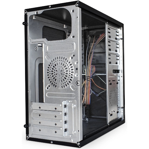 Компьютерный корпус Minitower ExeGate BA-202-UNS400 (mATX, БП UNS400 с вент. 12см, 2хUSB, аудио, черный)