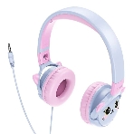 Беспроводные/проводные наушники Hoco W61 синий, накладные, Bluetooth + проводной, детские, до 20 ч.