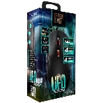 Мышь проводная Qumo UFO M77 черный, 2400 dpi, USB, кнопки - 6