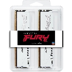 Оперативная память Kingston Fury Beast, DDR5, 64Gb (2x32Gb), 5600MHz, CL40, DIMM, с радиатором, белый