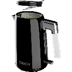 Чайник электрический Polaris PWK 1746CA Water Way Pro 1.7 л, 2200 Вт, черный (корпус: нержавеющая сталь)