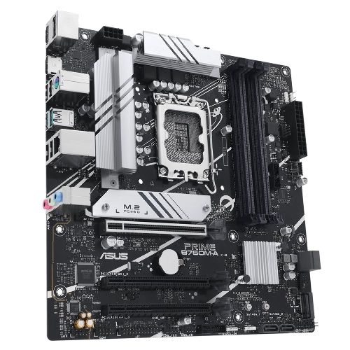 Материнская плата ASUS PRIME B760M-A-CSM, Socket LGA 1700, Intel B760, 4xDDR5, 4xSATA, 2xM.2, 1xPCIe 4.0 x16, 1xPCIe 4.0 x4, 2xHDMI, 1xDP, 1x 2.5Gb LAN, 2xUSB-A 3.1, 4xUSB-A 2.0, 3x3.5 мм, 7.1, mATX