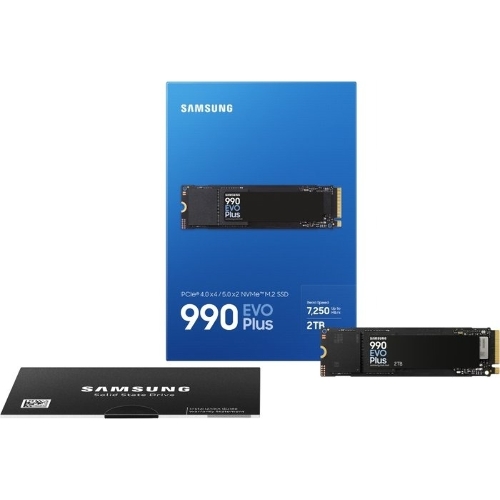 Накопитель SSD Samsung 990 EVO Plus, 2Tb, M.2 2280, PCIe 4.0 x4, NVMe, R/W 7250/6300