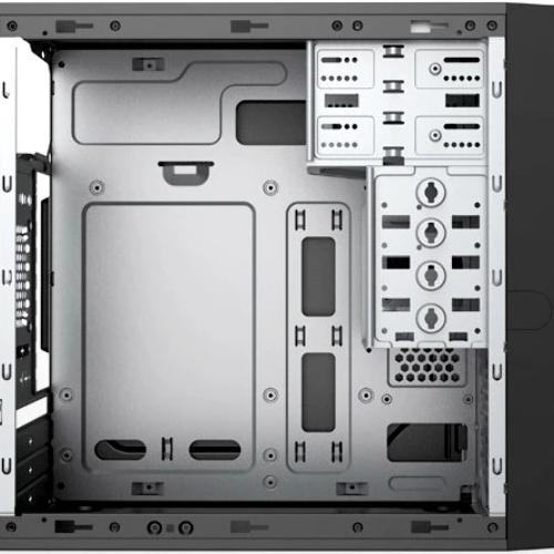 Компьютерный корпус с блоком питания 450Вт. Case Foxline FL-733, mATX, 2x5.25EXT, 2x3.5EXT, 5x3.5INT, 2xUSB 2.0, HDA, w/o FAN, w/450W ATX PSU, w/1.2m EU pwr cord