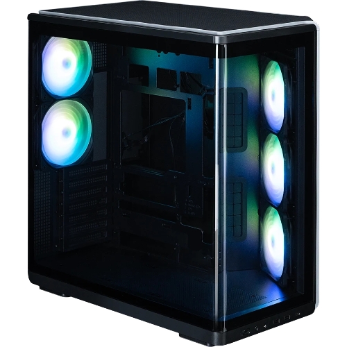 Компьютерный корпус ZALMAN MidTower P60 black (ATX, без БП, 2xUSB 3.0+USB Type C, 5x120мм ARGb) (Zalman P60 Black)