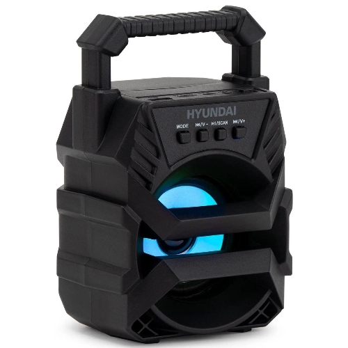 Колонка портативная Hyundai H-PS1000 черный 9 Вт 1.0 BT/USB 10м 500mAh
