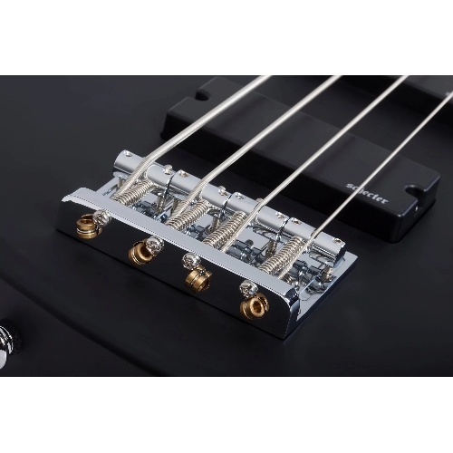 Бас-гитара SCHECTER C-4 DELUXE SBK - бас-гитара 4-струнная, цвет черный матовый