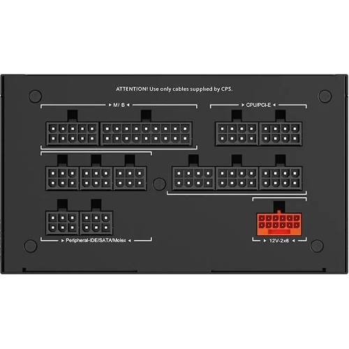 Блок питания PCCooler P5-YS1200-G1F черный 1200W 80 PLUS Gold, 135мм, модульный, черный