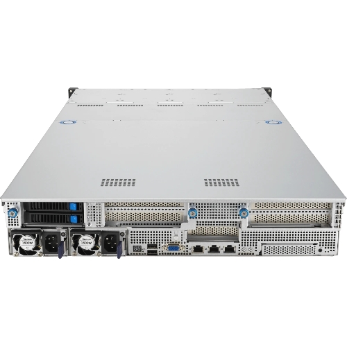 Серверная платформа ASUS RS521A-E12-RS24U, 2U, 1 x SP5 LGA 6096 360W, 24 x DDR5 6400/4800*, 24x 3.5'' NVMe hsb + 2x 2.5'' SATA, 2x M.2 22110, up to 1 PCIe Gen5 x8 LP + 1 OCP3.0, 2 x 1GbE RJ-45 LAN Intel i350-AM2, 1+1 2000W