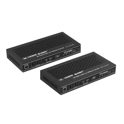 Удлинитель сигнала HDMI, USB Infobit iTrans E90U8K разрешение 8К/30, USB 2.0 до 90 метров, eARC