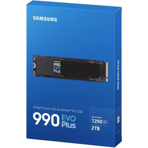 Накопитель SSD Samsung 990 EVO Plus, 2Tb, M.2 2280, PCIe 4.0 x4, NVMe, R/W 7250/6300