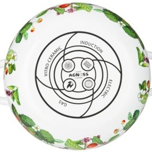 Кастрюля эмалированная AGNESS 934-562 Фруктовая корзина, 2.8 л