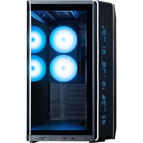 Компьютерный корпус ZALMAN MidTower P60 black (ATX, без БП, 2xUSB 3.0+USB Type C, 5x120мм ARGb) (Zalman P60 Black)