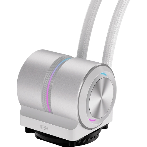 Система охлаждения Water Cooling System PCCooler DE360 Pro WH (300W, 360мм, White, ARGB Pump, Fans: 3x120мм, 86.73CFM, 32dBA, 2200RPM/Pump height 57мм, 28dBA, 3200RPM, Rad thickness 27мм/S: 1851, 1700, 1200, 115X, AM5, AM4, AM3)